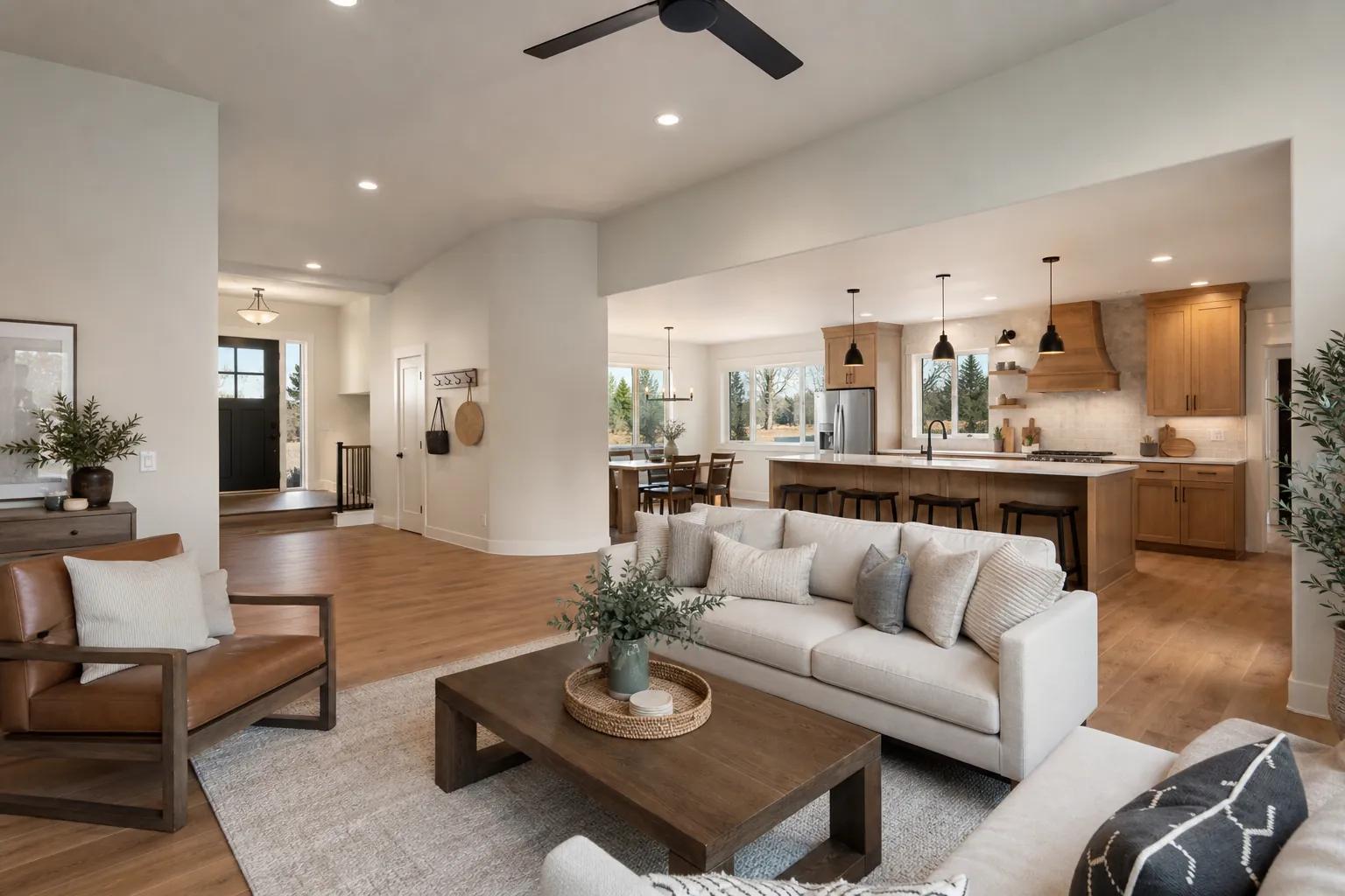 Completed whole-home remodel showcasing cohesive design-build results