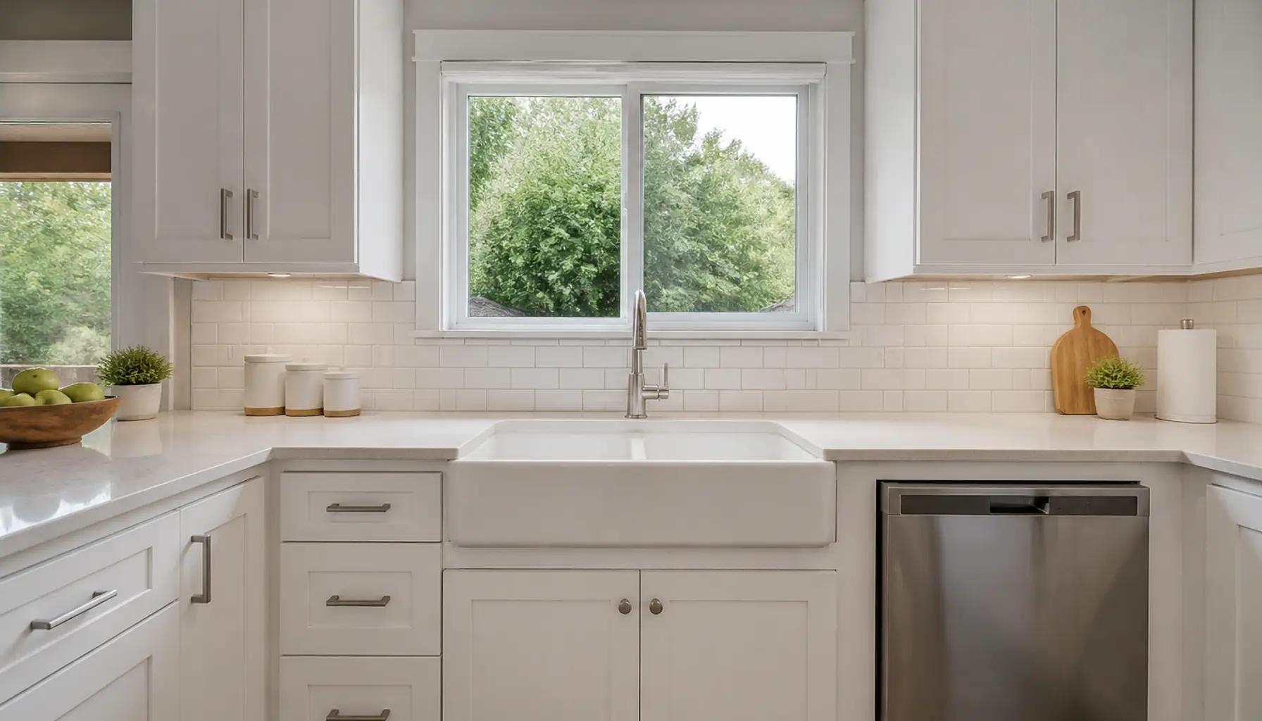 Updated transitional kitchen with an island and quality finishes illustrating strong remodel return on investment in a Boise home