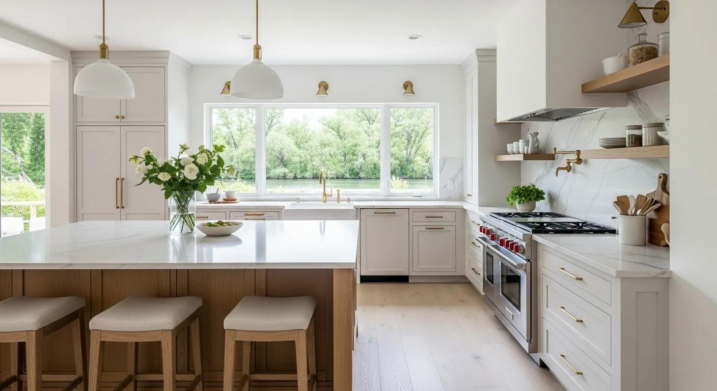 Kitchen countertop detail showing quartz surfaces in a Star-area home