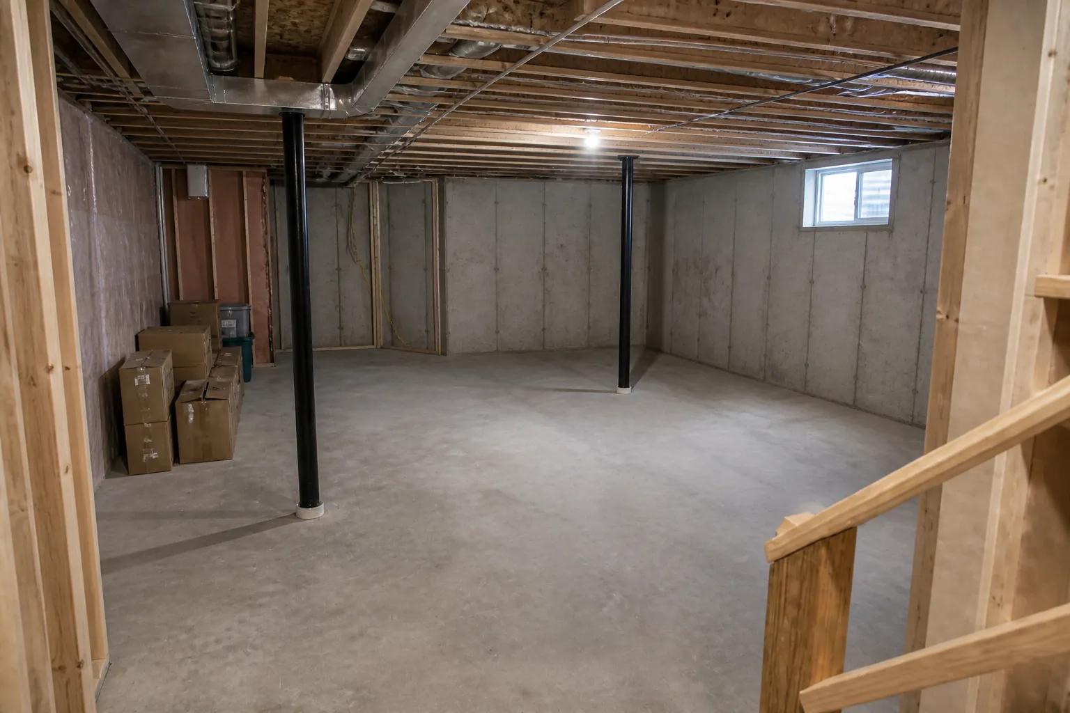 Meridian Basement Media Room - before