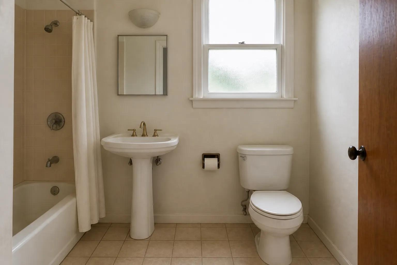Hall Bath Shower Conversion - before