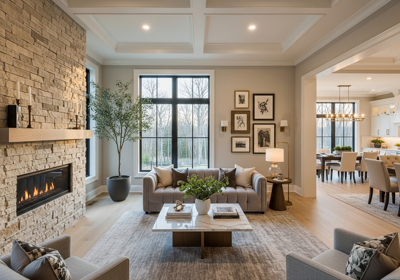 Completed whole-home remodel showcasing cohesive design-build results
