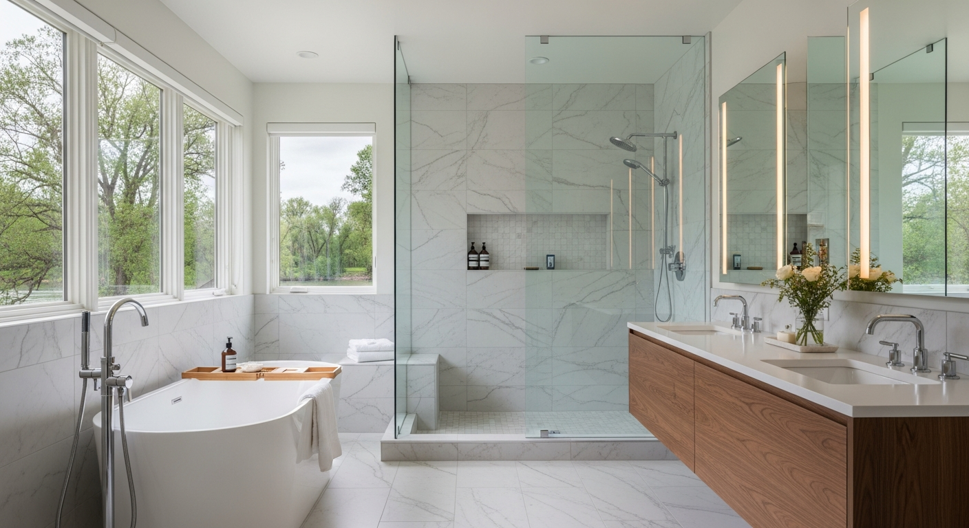 Side-by-side remodel scope comparison for kitchen and bath projects