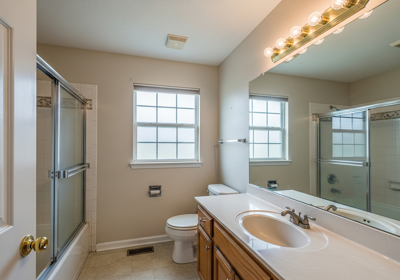 Final walkthrough punch list review in a nearly completed remodel